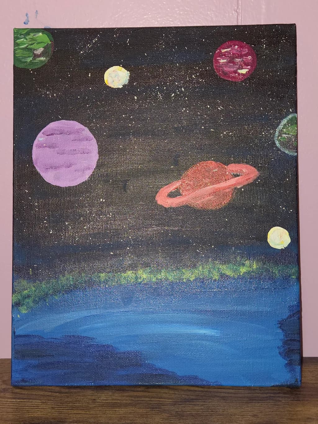 Space Planets Canvas