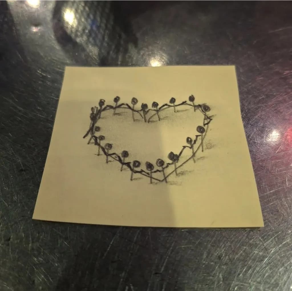 Heart Connection Drawing