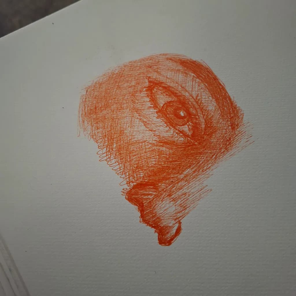 Eye Study in Orange