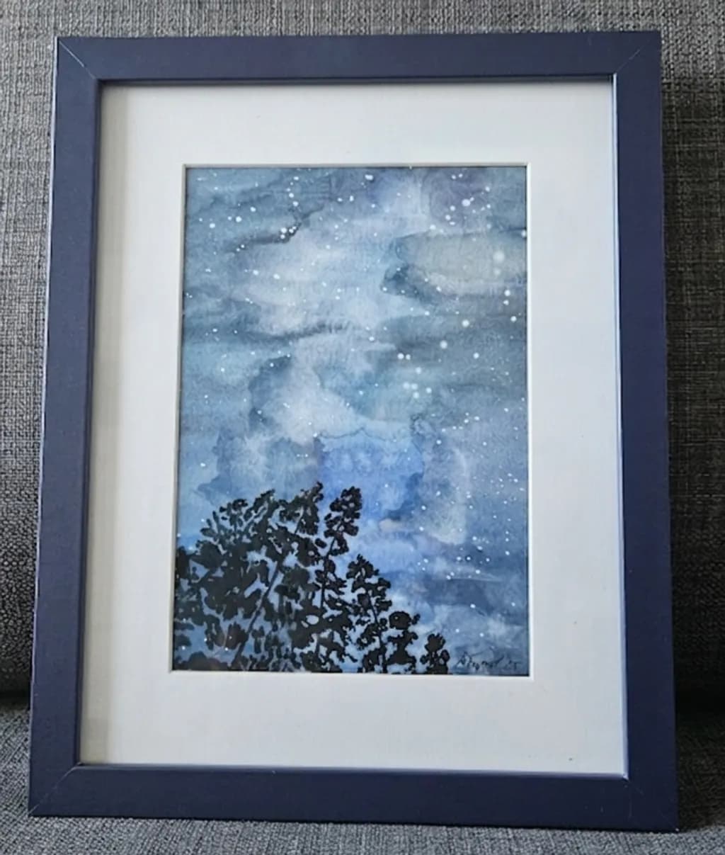 Night Sky with Trees