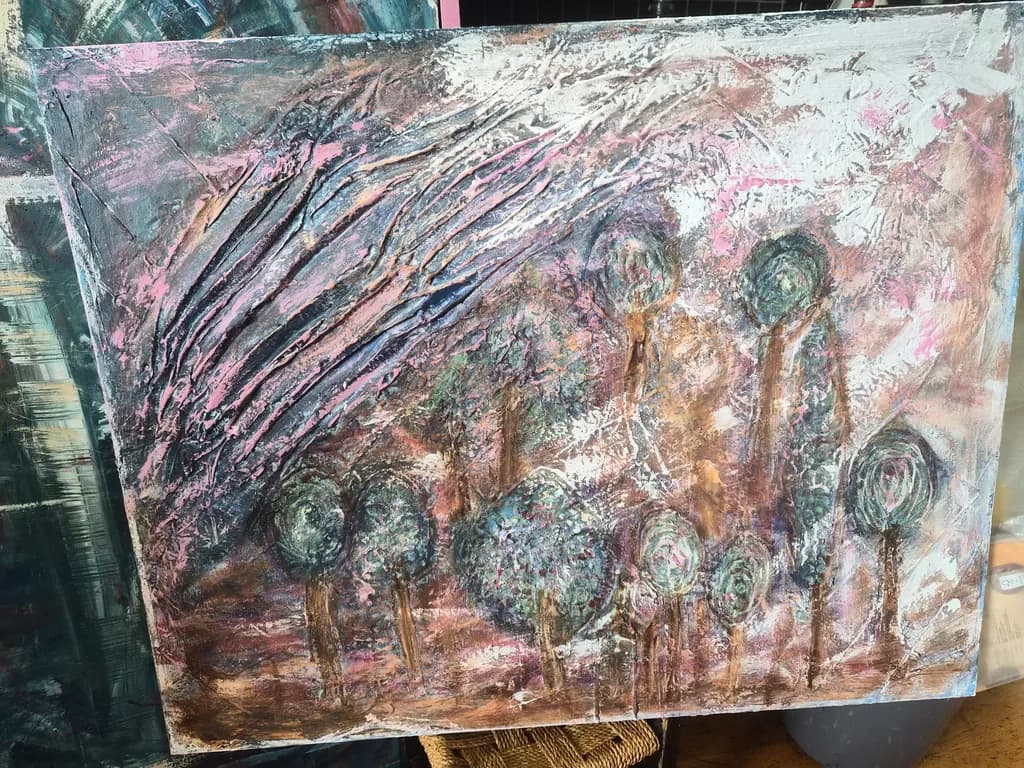 Textured Abstract Trees