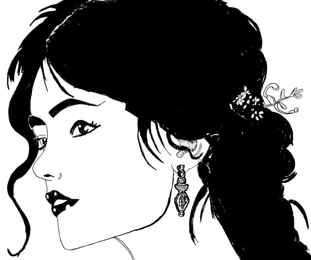 Portrait with Earring