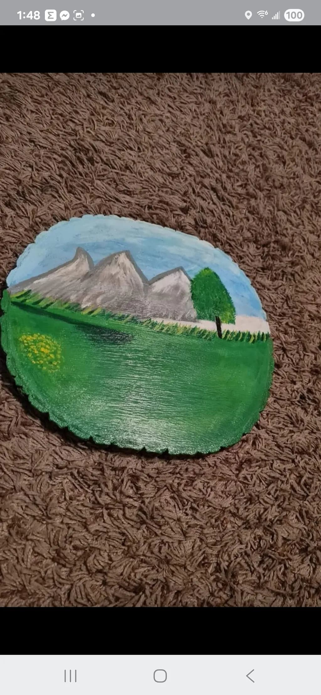 Mountain Landscape with Tree