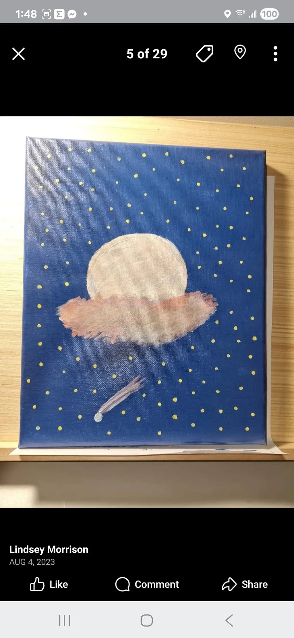 Moon and Stars Night