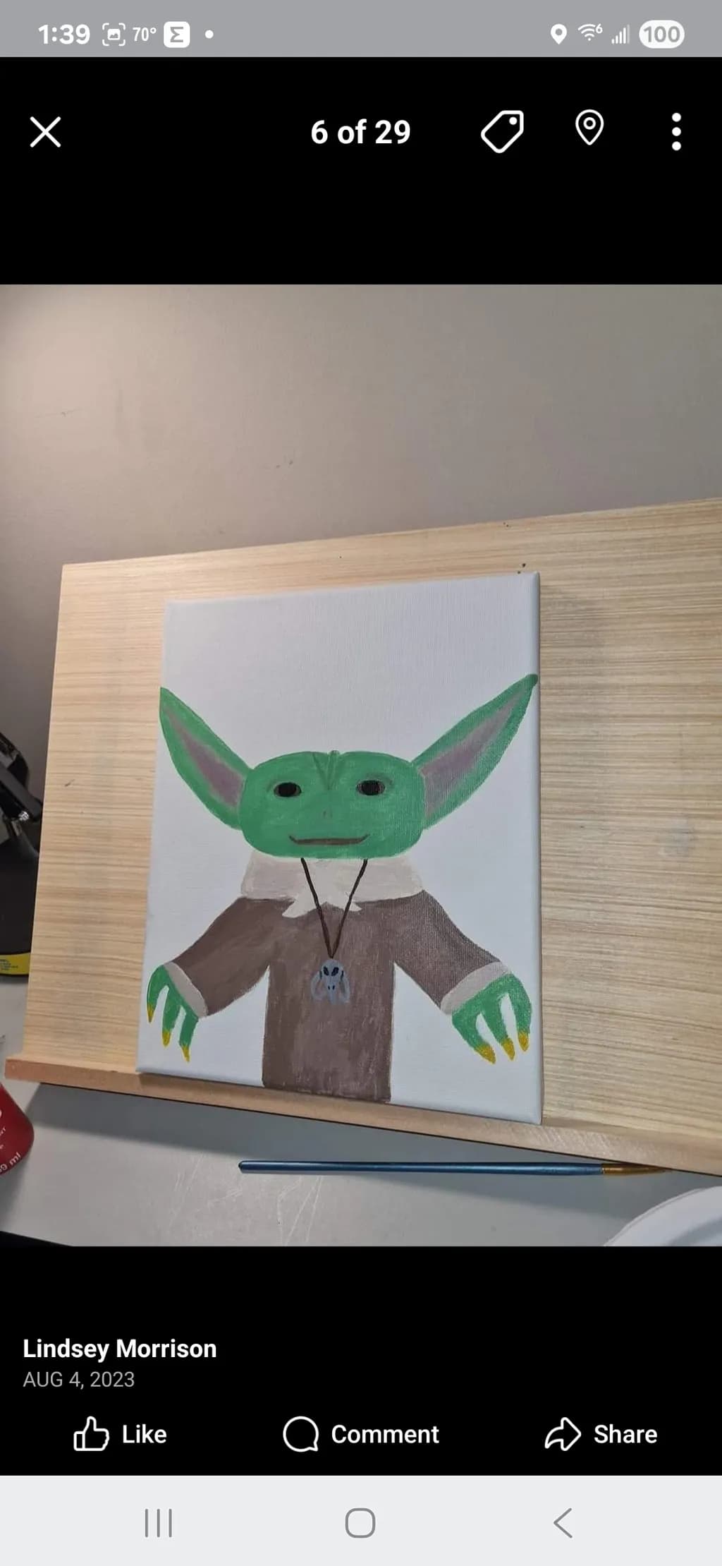 Green Alien Portrait