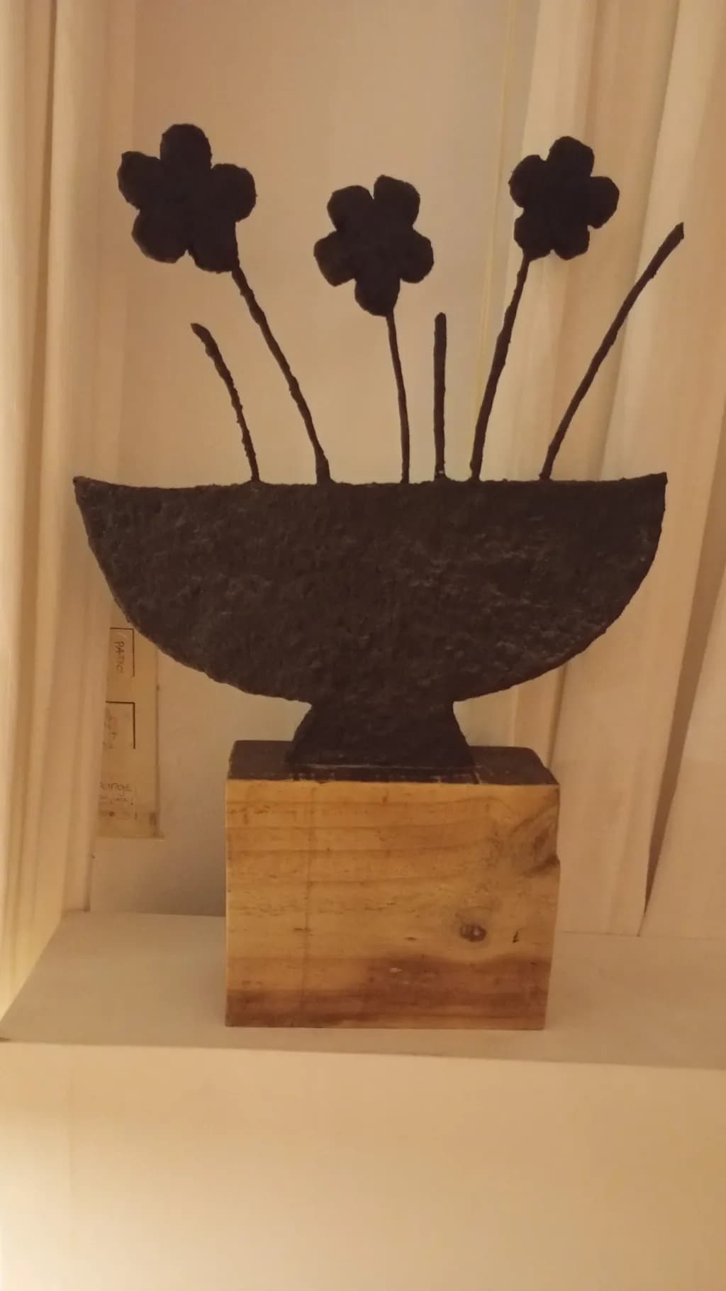 Abstract Flower Vessel Sculpture