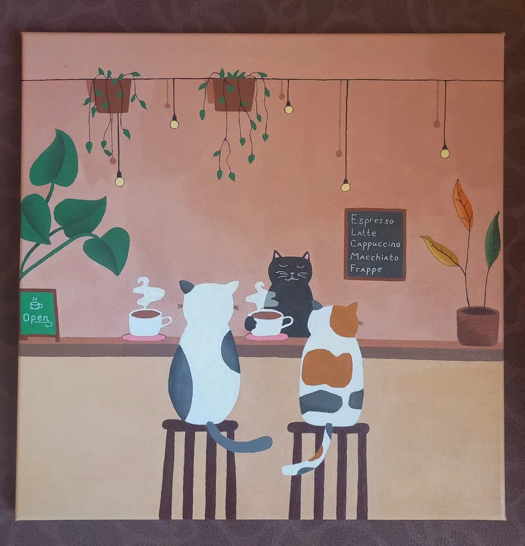 Cats at Coffee Bar