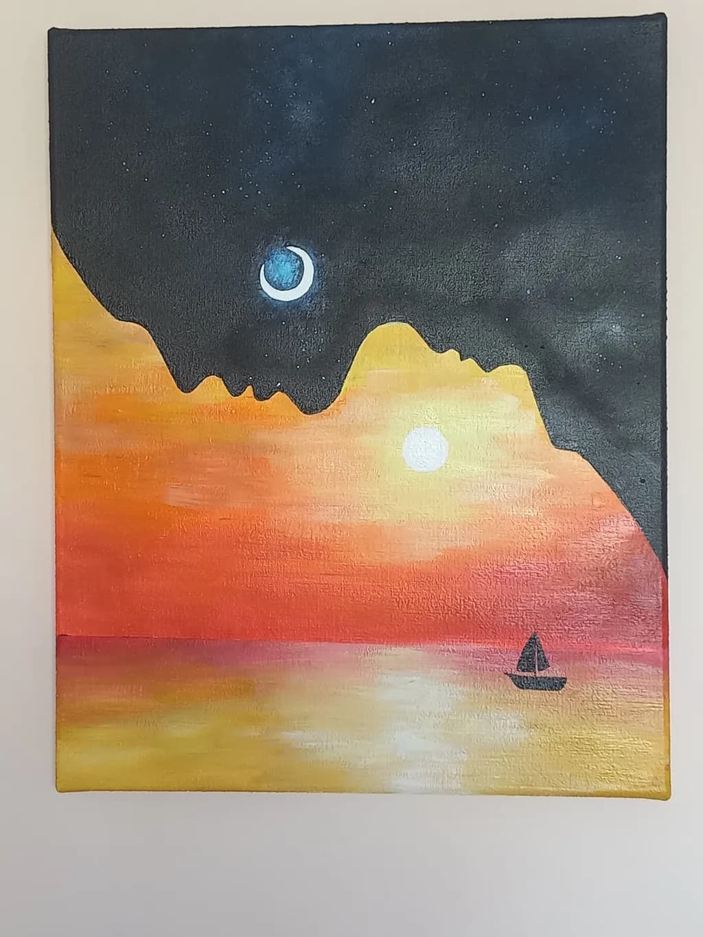 Sun and Moon Sailboat