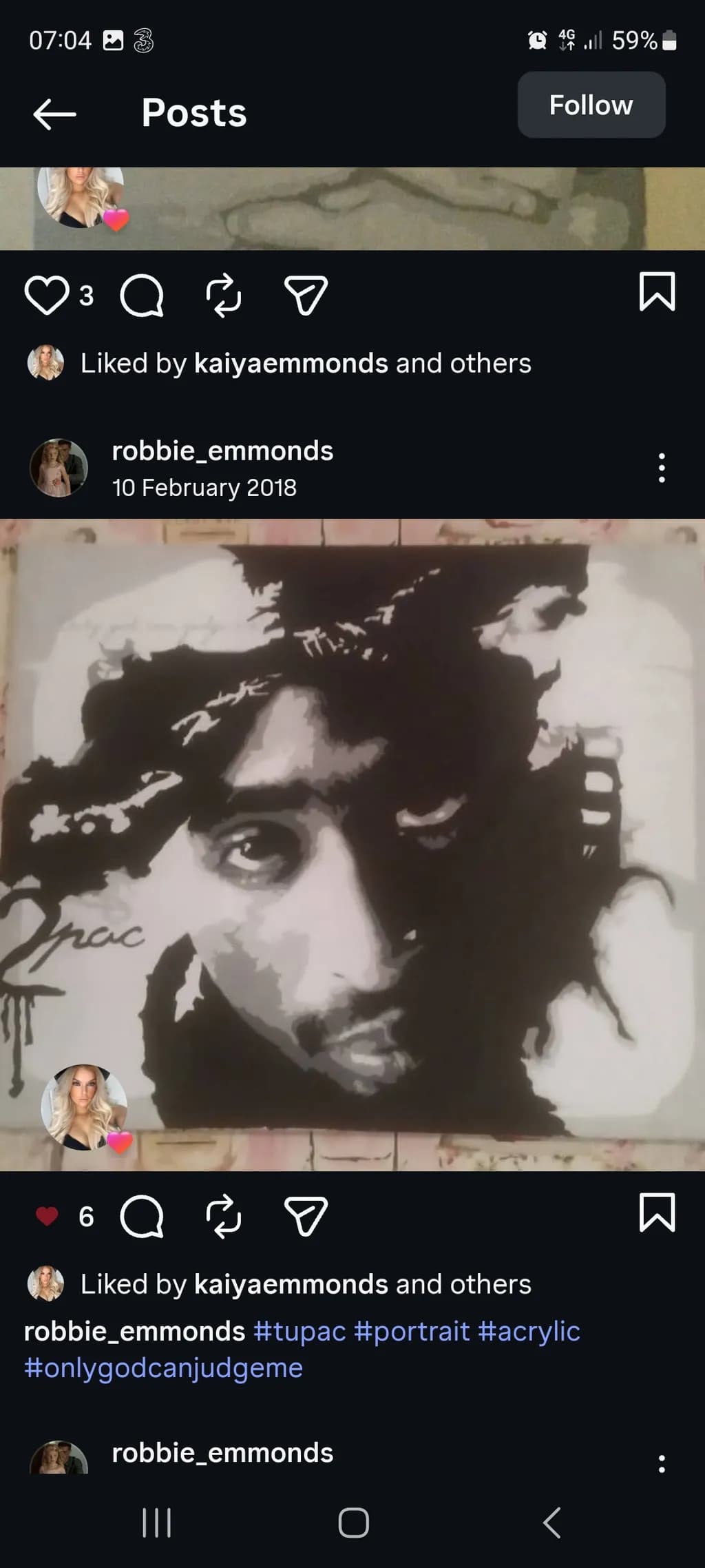 Tupac Portrait Mural