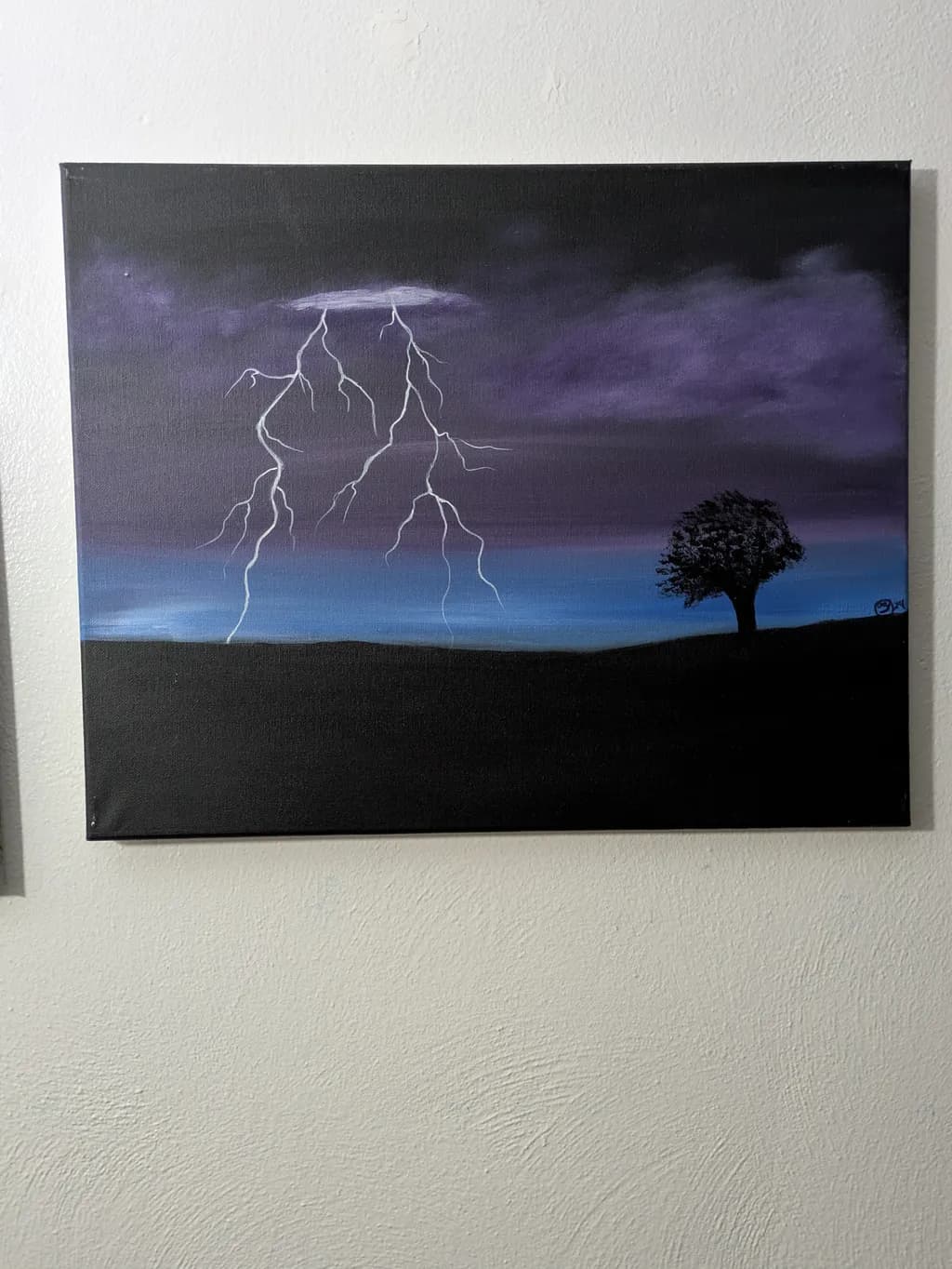 Lightning Tree Silhouette