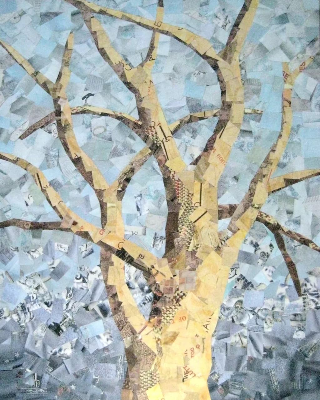 Sycamore Paper Collage