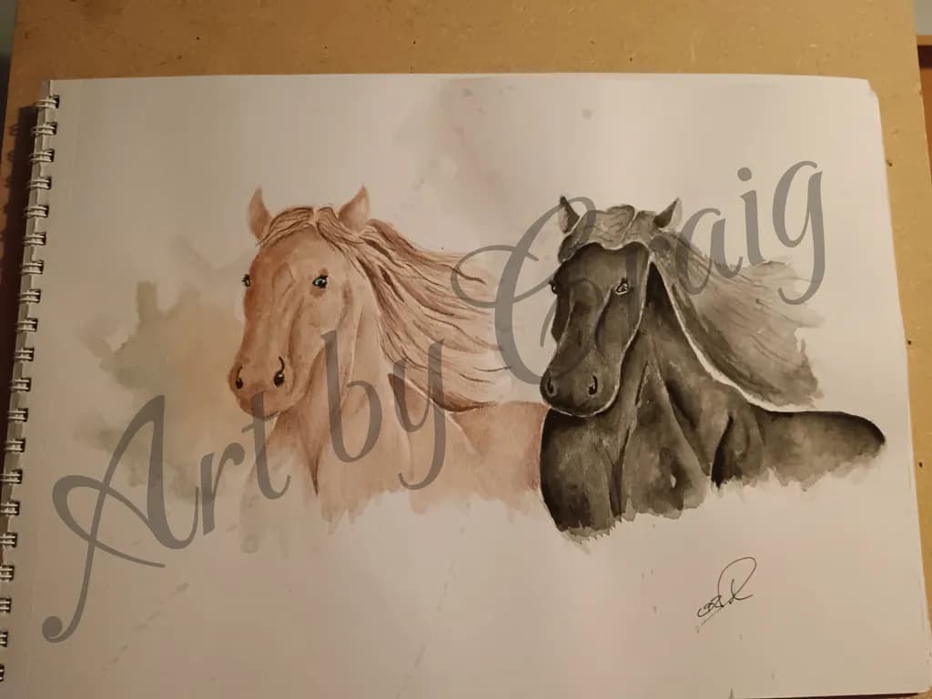 Horse Pair Portrait