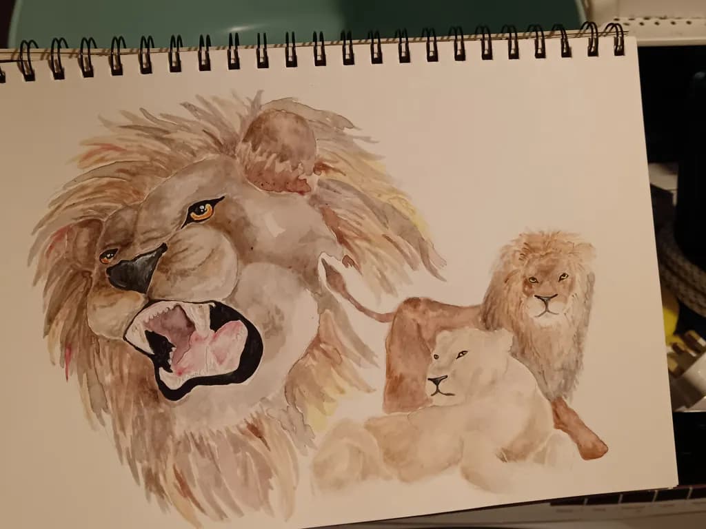 Lion Family Portrait