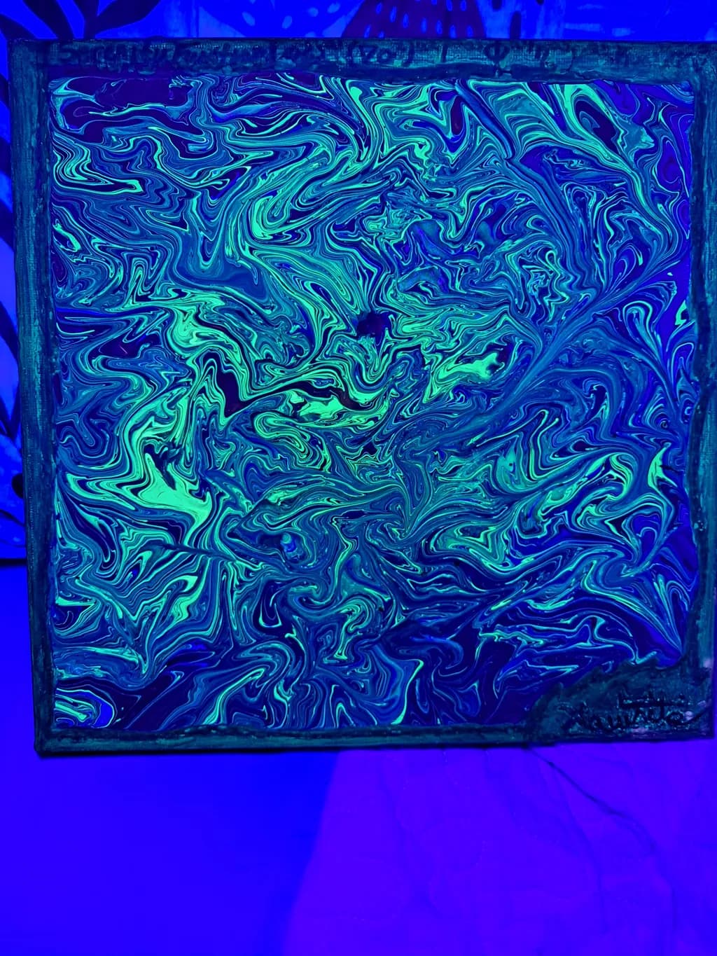 Neon Swirl Canvas