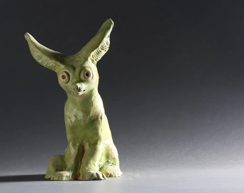 Green Ceramic Creature
