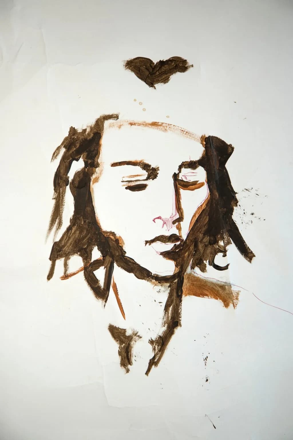 Brown Male Face Portrait