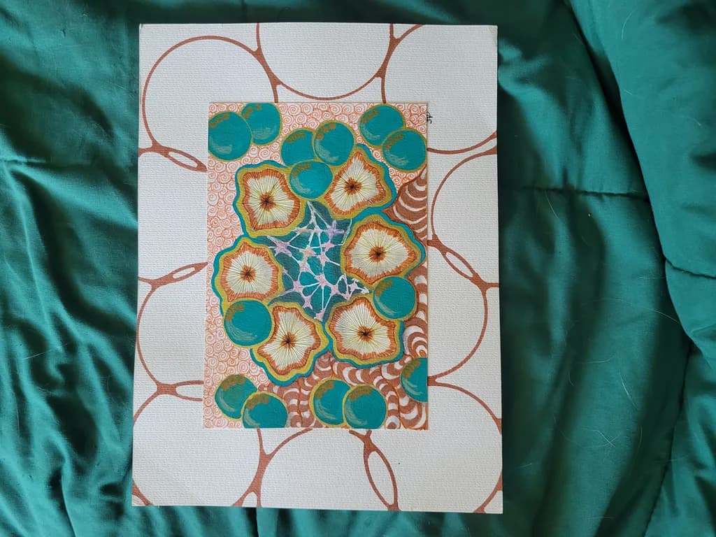 Abstract Circles and Florals