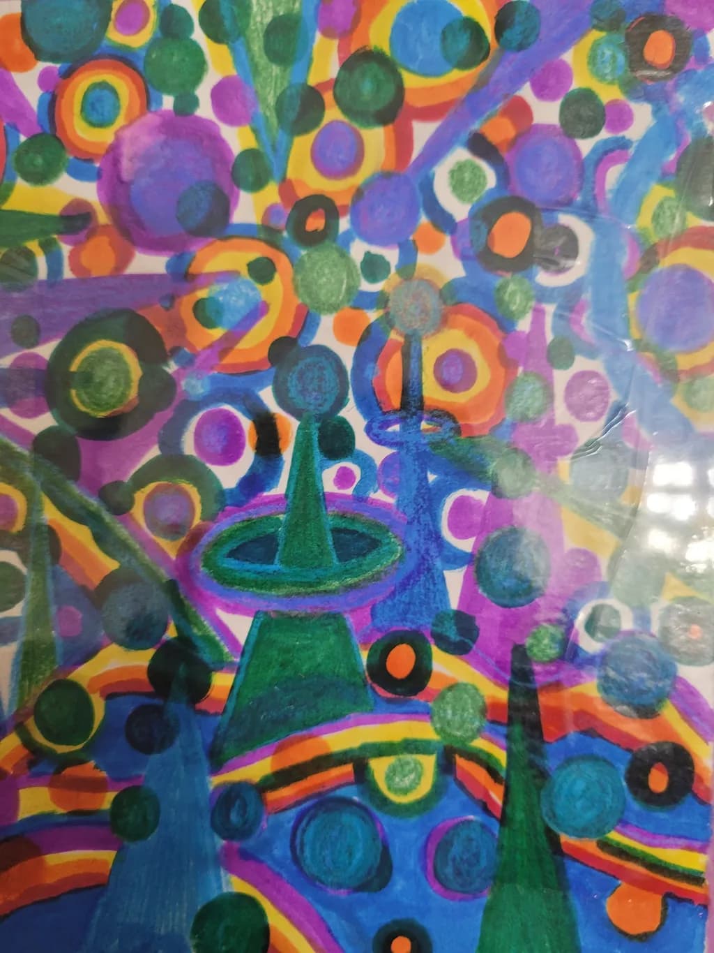 Abstract Circles Composition