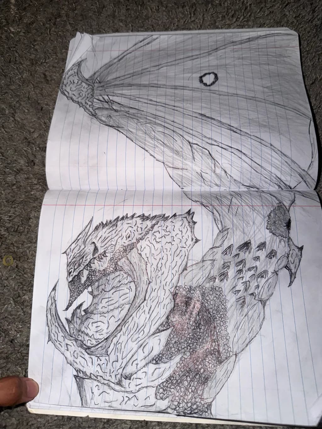 Battle-Ready Dragon Sketch