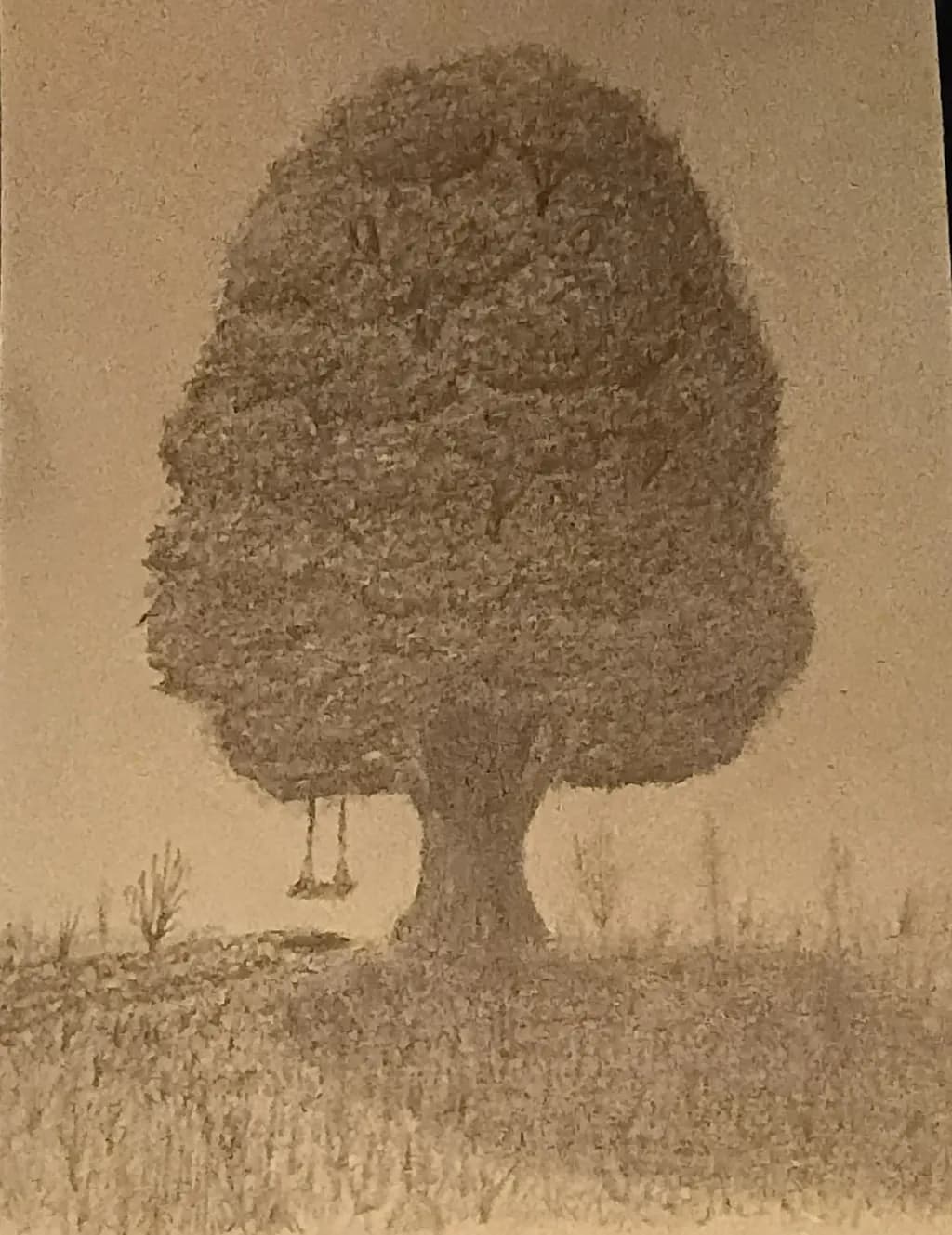 Lonely Tree with Swing