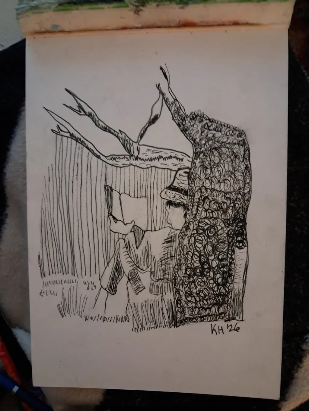 Reading by the Tree