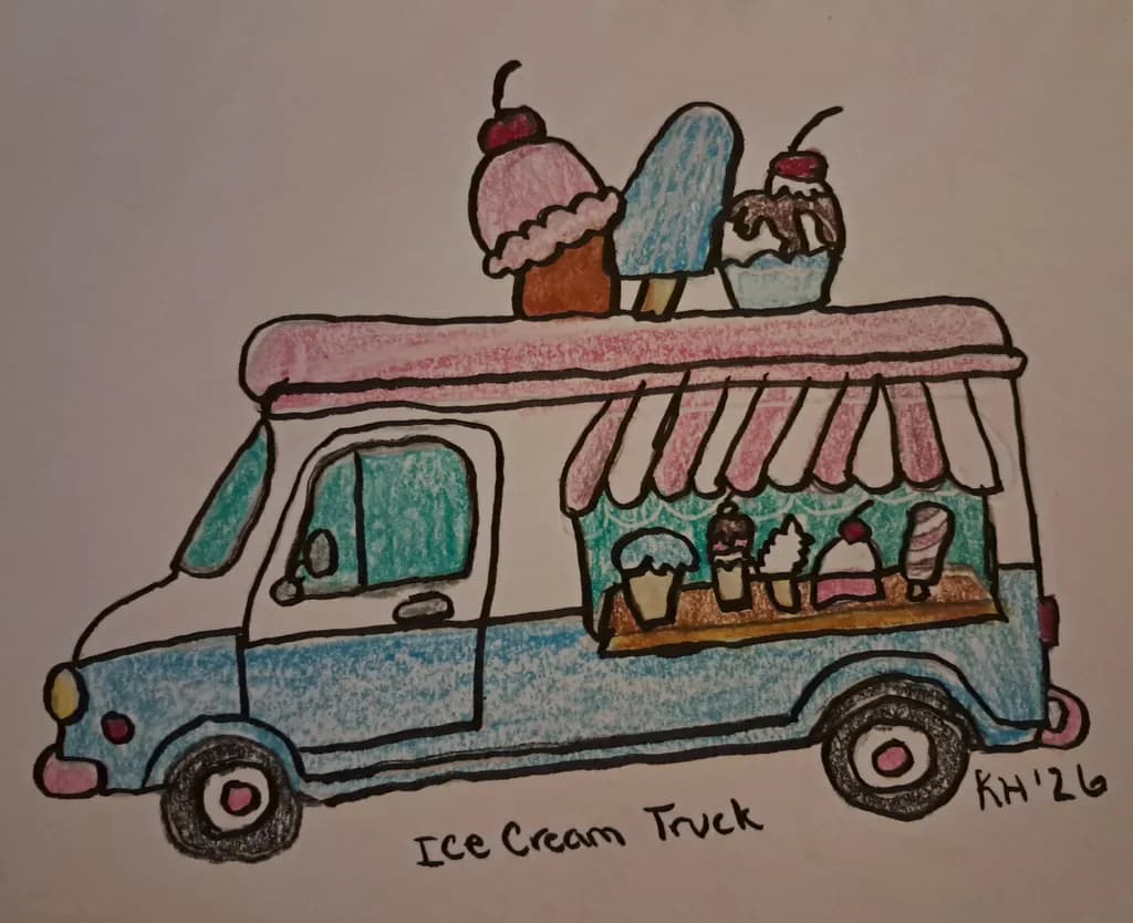 Ice Cream Truck Illustration