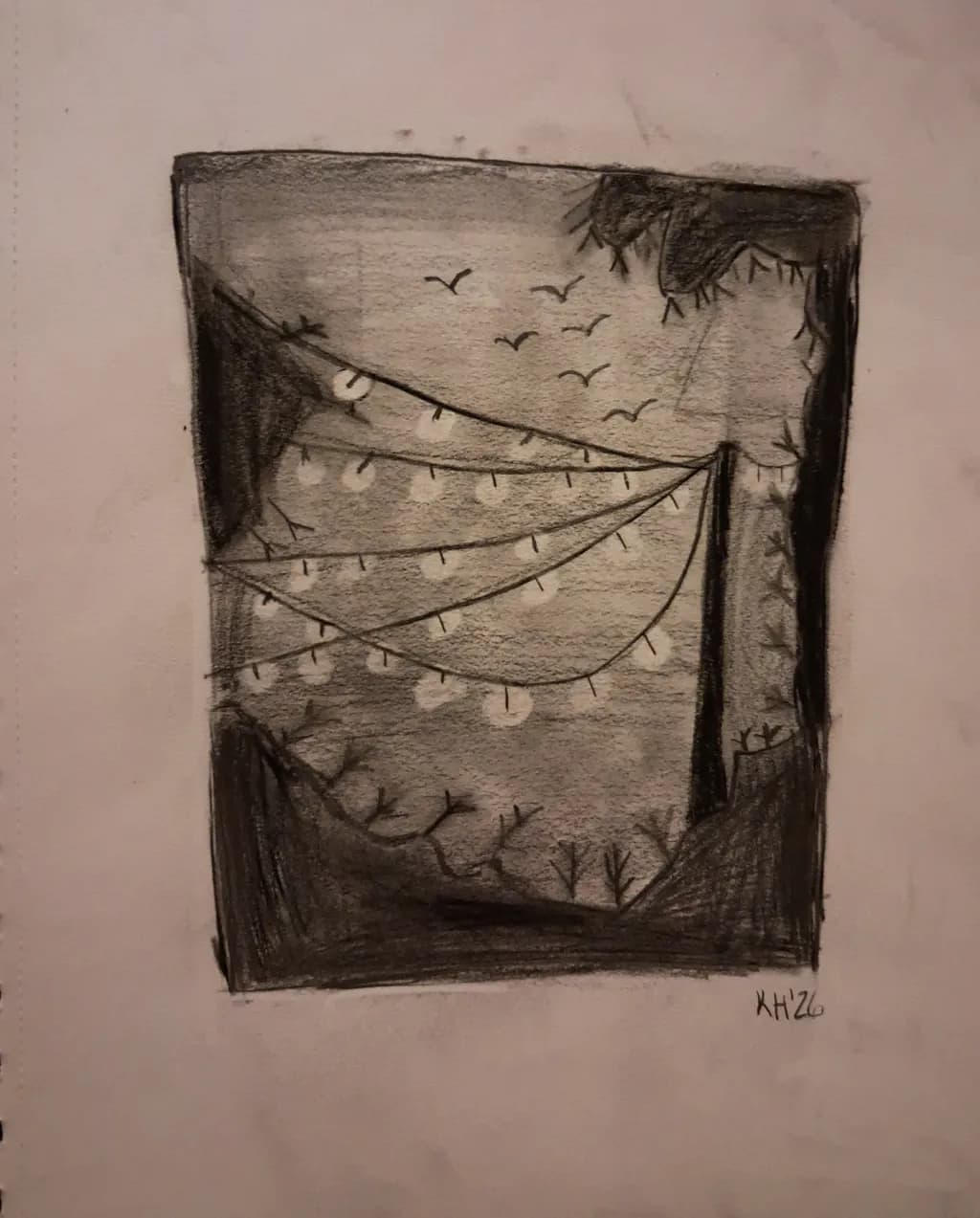 Birds and Lights Scene