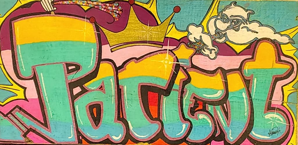 Crowned Poetry Graffiti