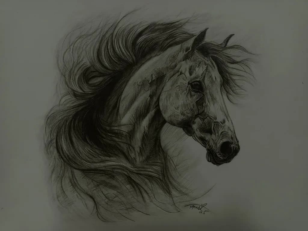 Flowing Mane Horse