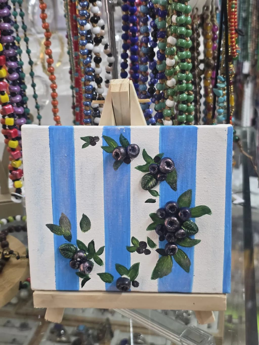 Blueberry Stripes Canvas