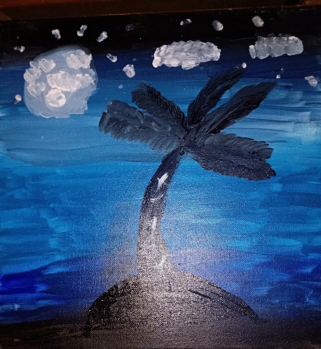 Moonlit Palm