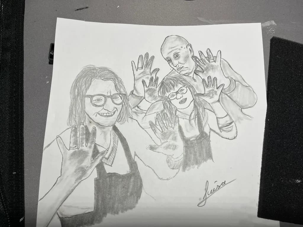 Smudged Hands Portrait