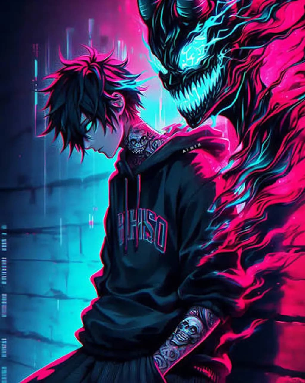 Dark Figure and Demon