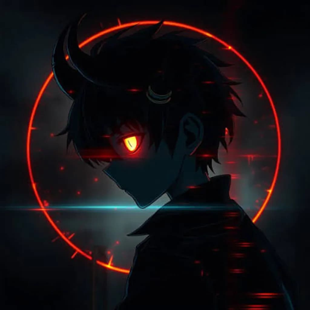 Dark Horned Silhouette