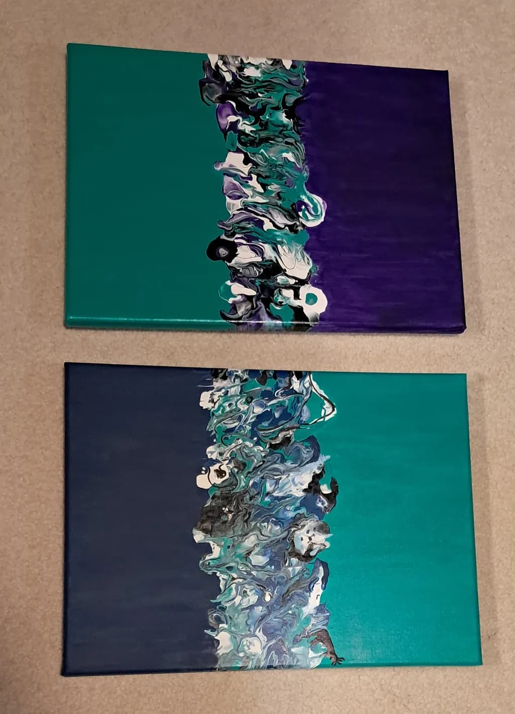 Teal Glitch Forms