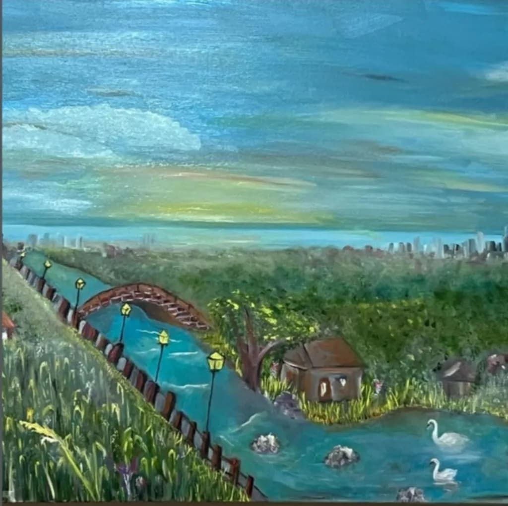 River Bridge Sunset