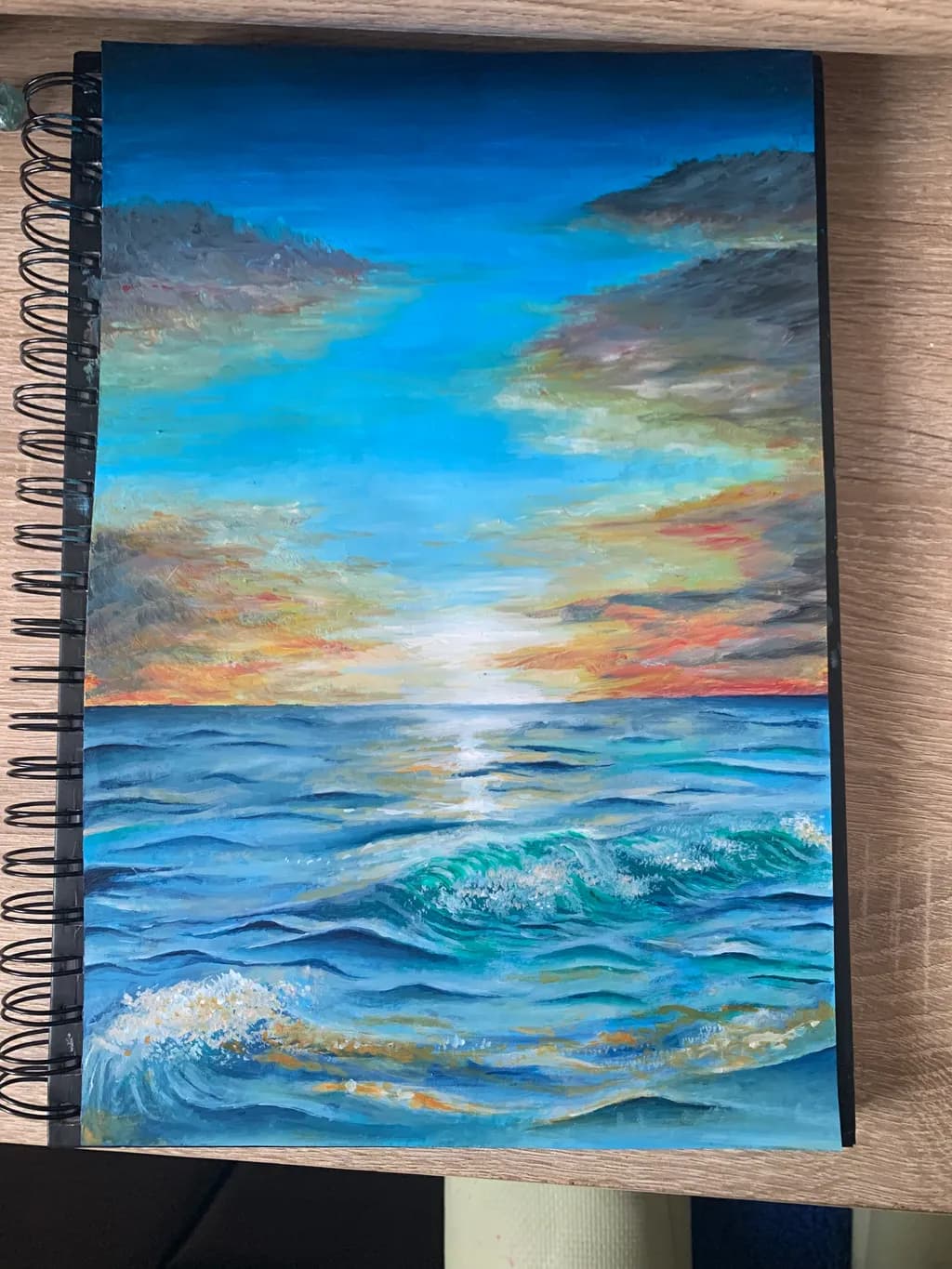 Ocean Sunset Waves