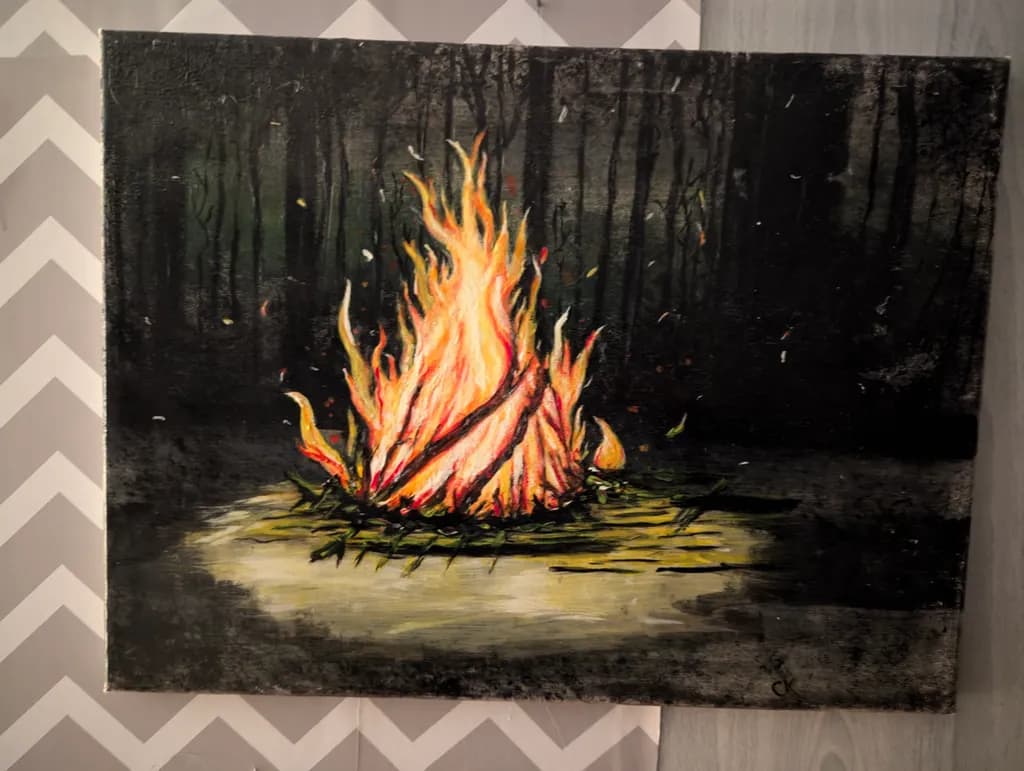 Forest Campfire Glow