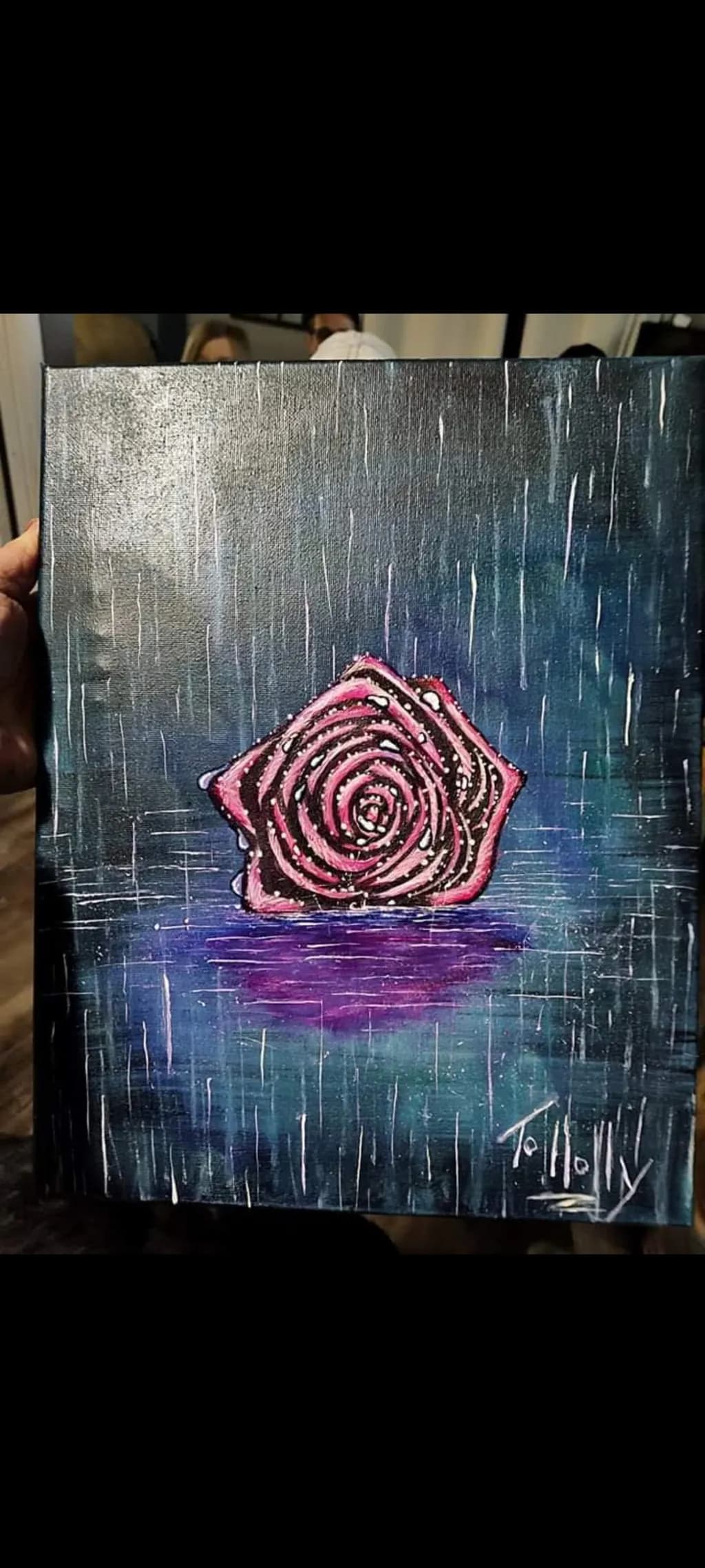 Abstract Rose Reflection