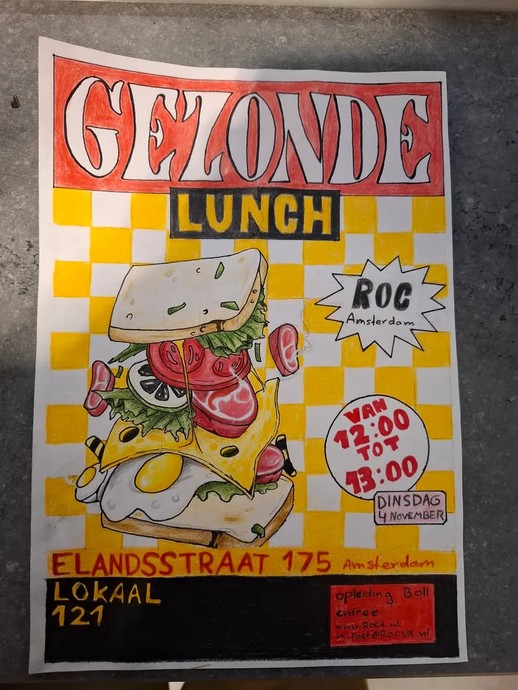 Healthy Lunch Sandwich Poster