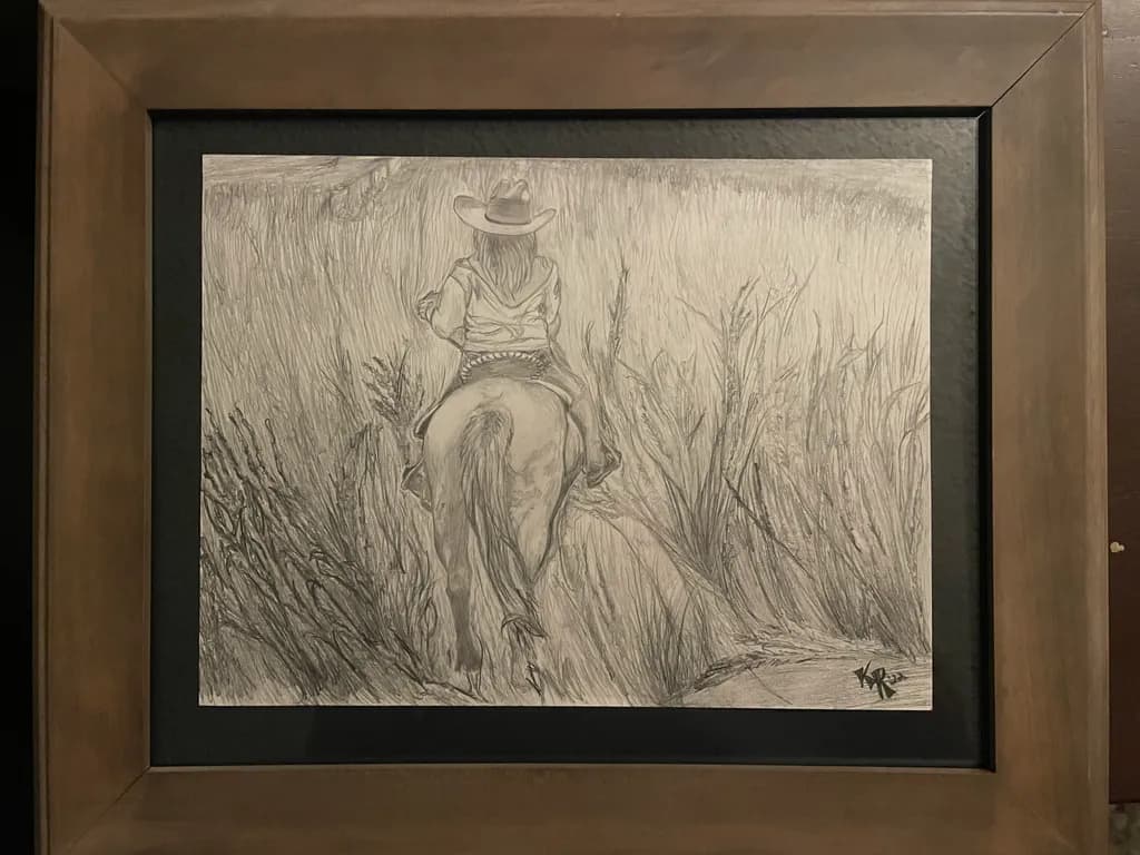 Rider Through Brush