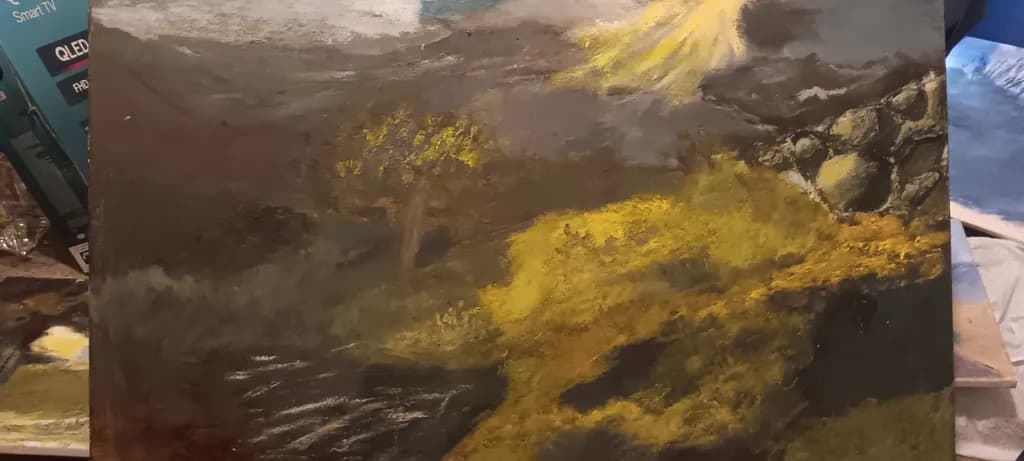 Sunlit Mountain Meadow