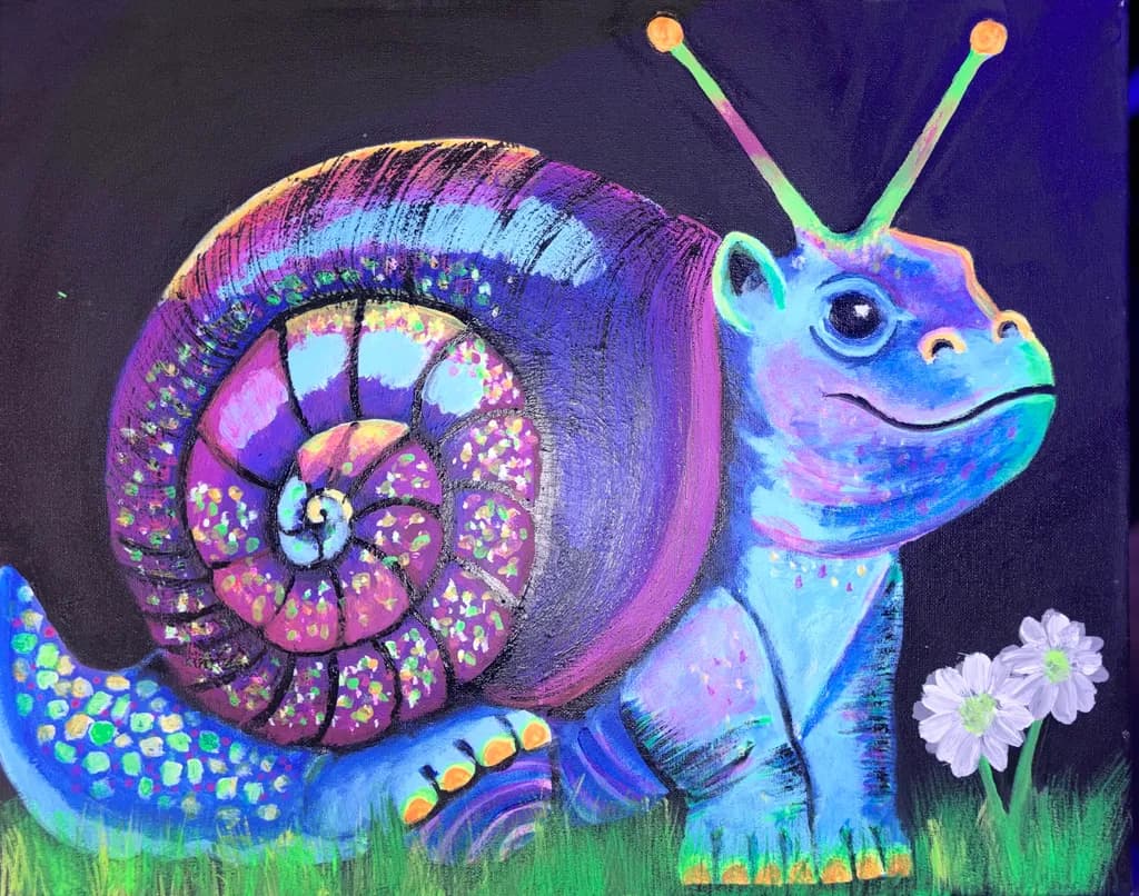 Colorful Snail Creature