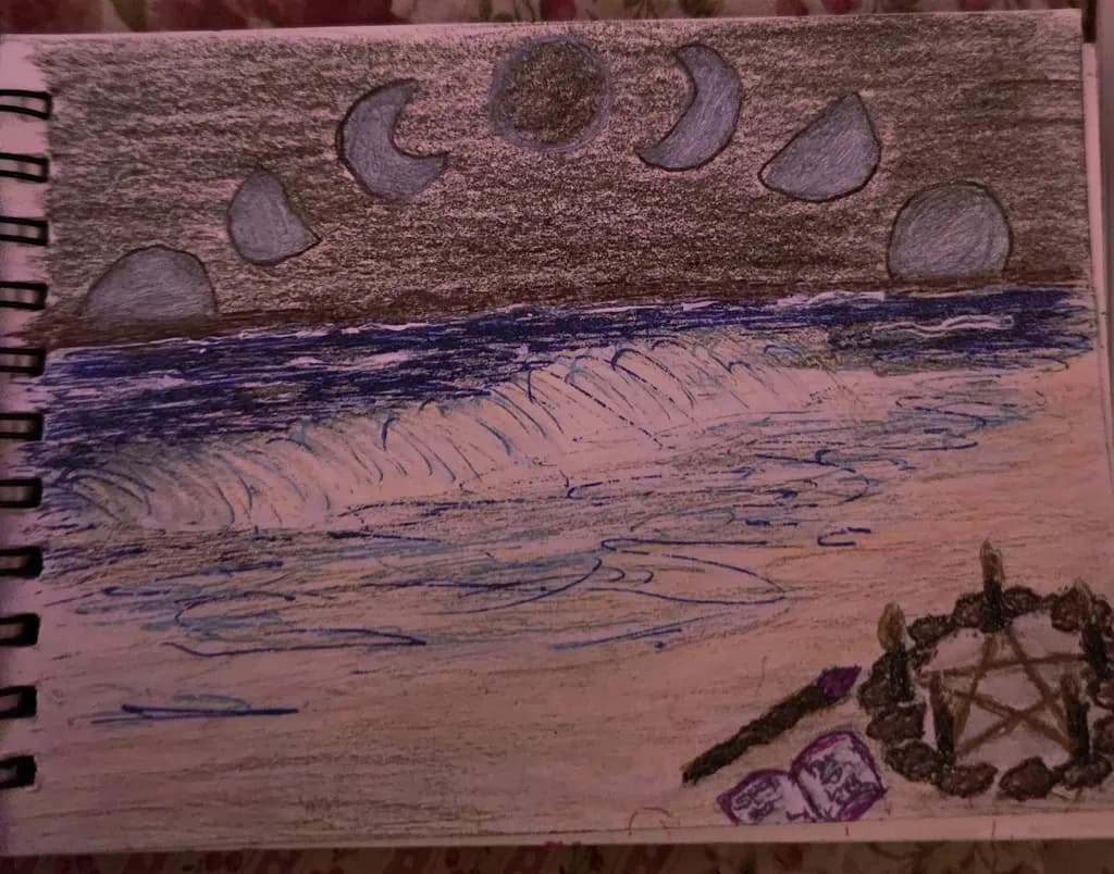Ocean and Moon Phases