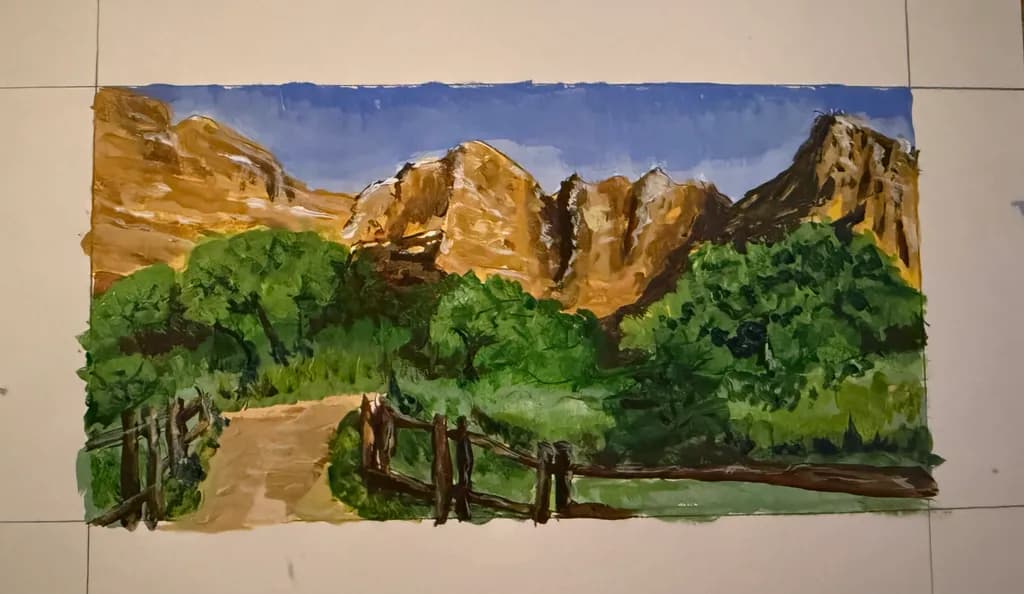 Mountain Path Landscape