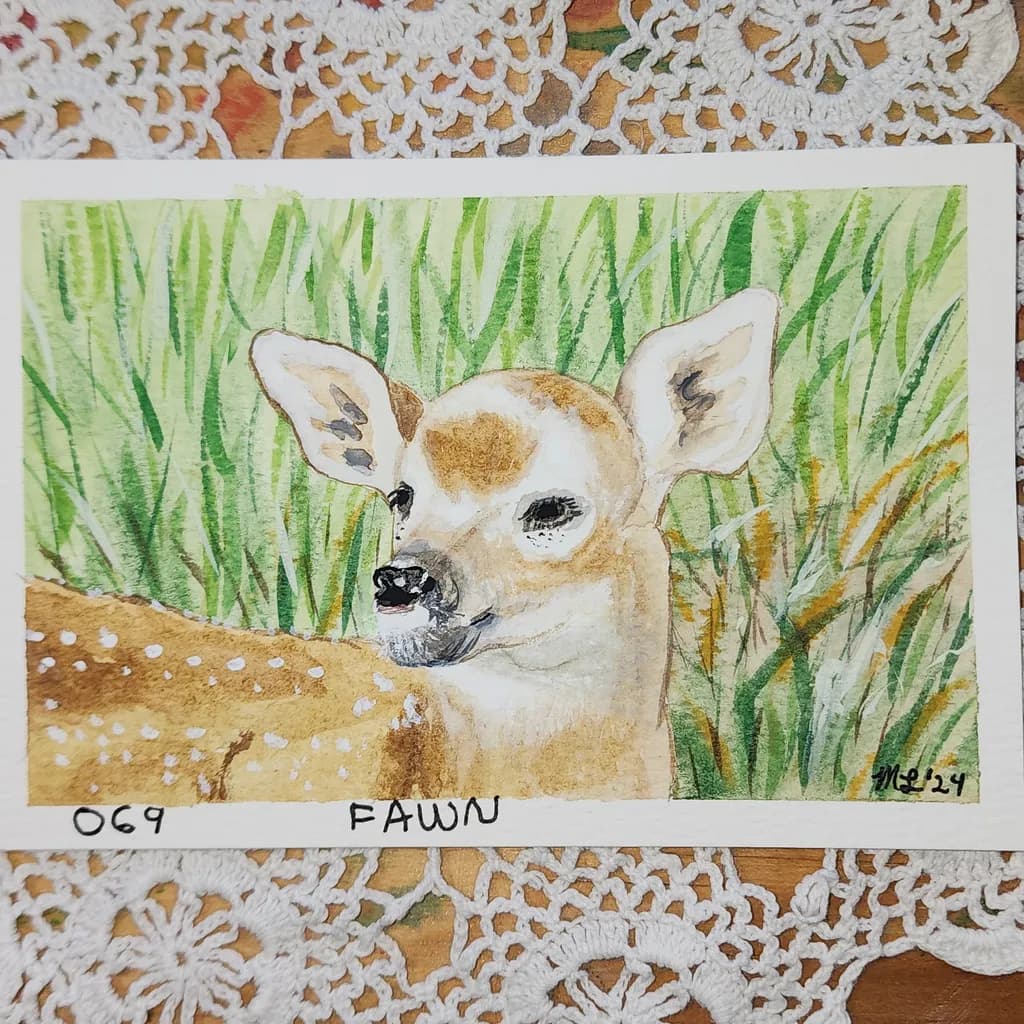 Fawn in Grass