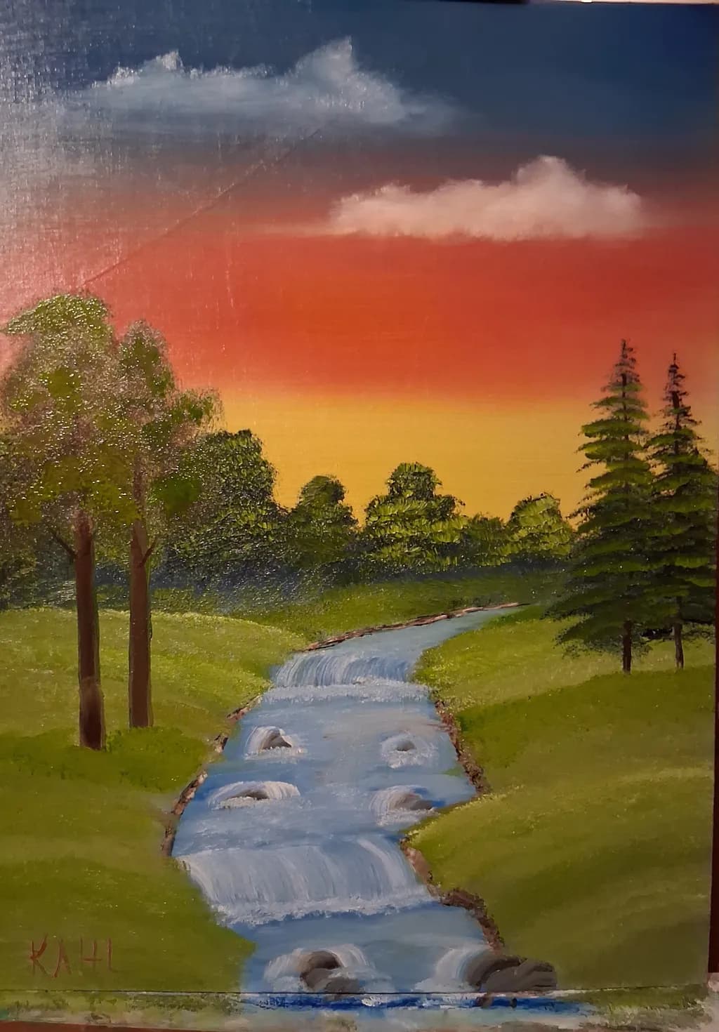 Sunset River Flow