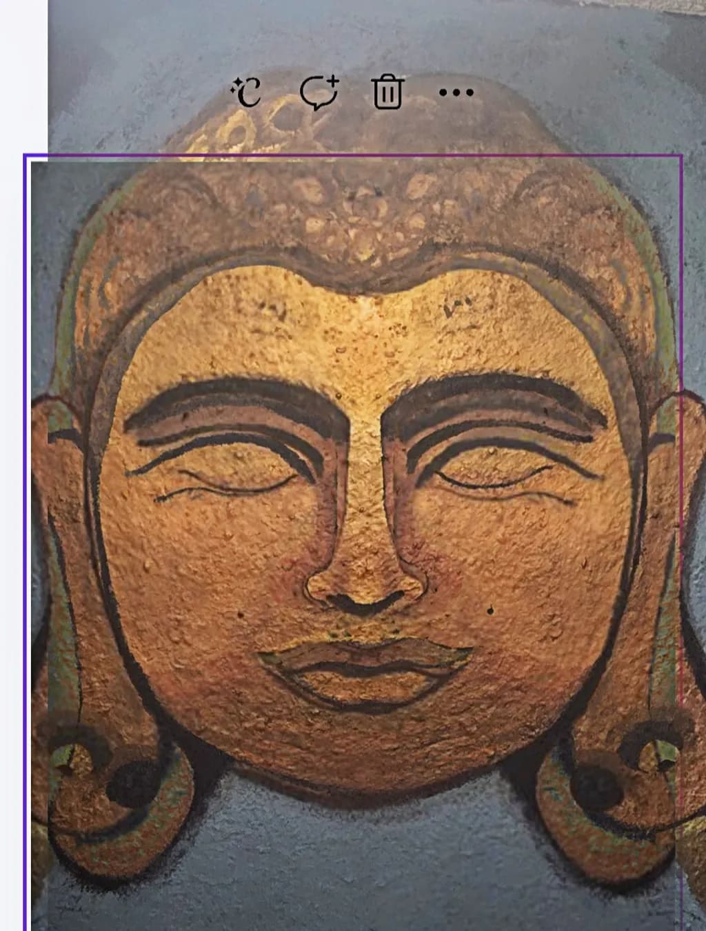 Golden Buddha Face