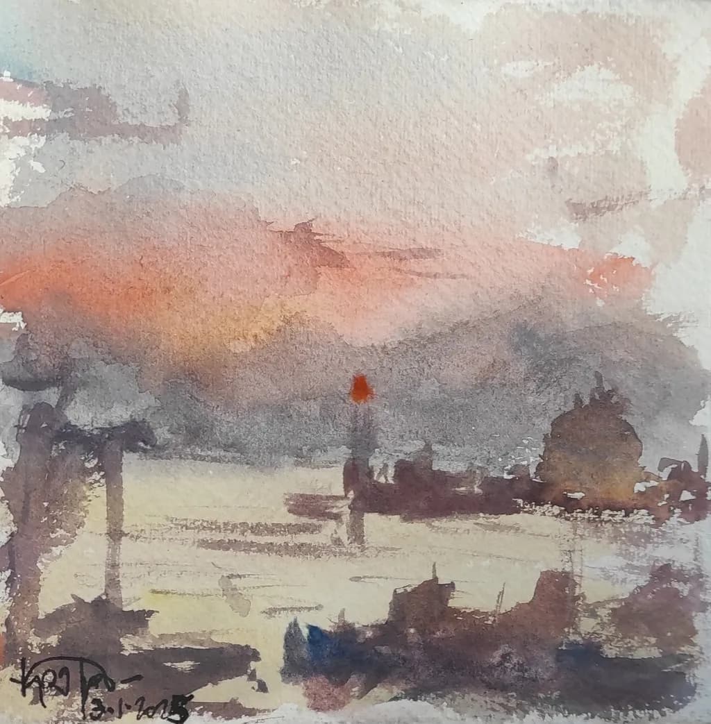 Aigina Watercolor