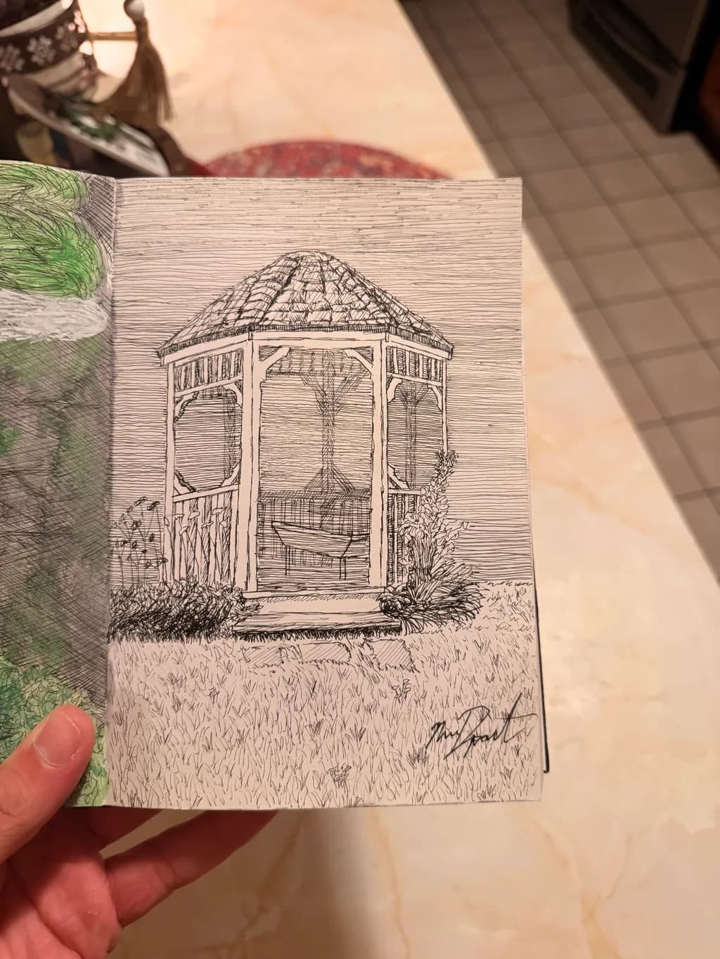 Garden Gazebo Sketch